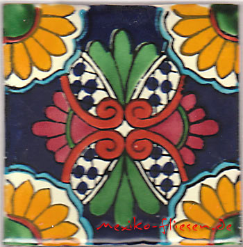 9-12-45 - Handbemalte Fliese 10x10 -  Cocina