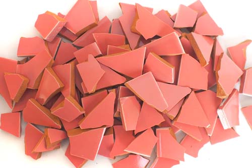 M-3662-900 - Mosaikfliesen, Bruchfliesen, 900g - altrosa hell