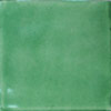 Handbemalte Fliese 10x10 - grün gewaschen