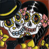 Relief-Fliese 10x10 - Skull Traumpaar