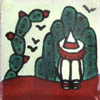 Handbemalte Fliese 5x5 - Siesta