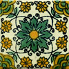 Handbemalte Fliese 5x5 - Copo de Nieve