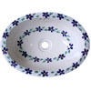 Kleines Waschbecken, oval, Guia Violets
