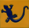  Relief-Fliese 10x10 - Lagartija azul mango