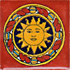 Handbemalte Fliese 5x5 - Sol Medallon TC