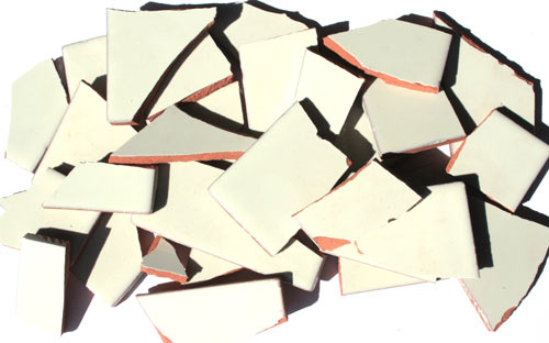 M-3603-4K - Mosaikfliesen, Bruchfliesen, 4KG - mexican white