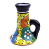 Vase - Kerzenleuchter Puebla - handbemalt, gelb