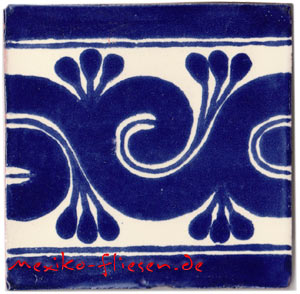 9-12-83 - Handbemalte Fliese 10x10  - Ola