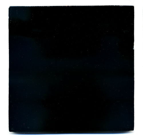 5-8-3843 - Handbemalte Fliese 15x15 uni negro - schwarz