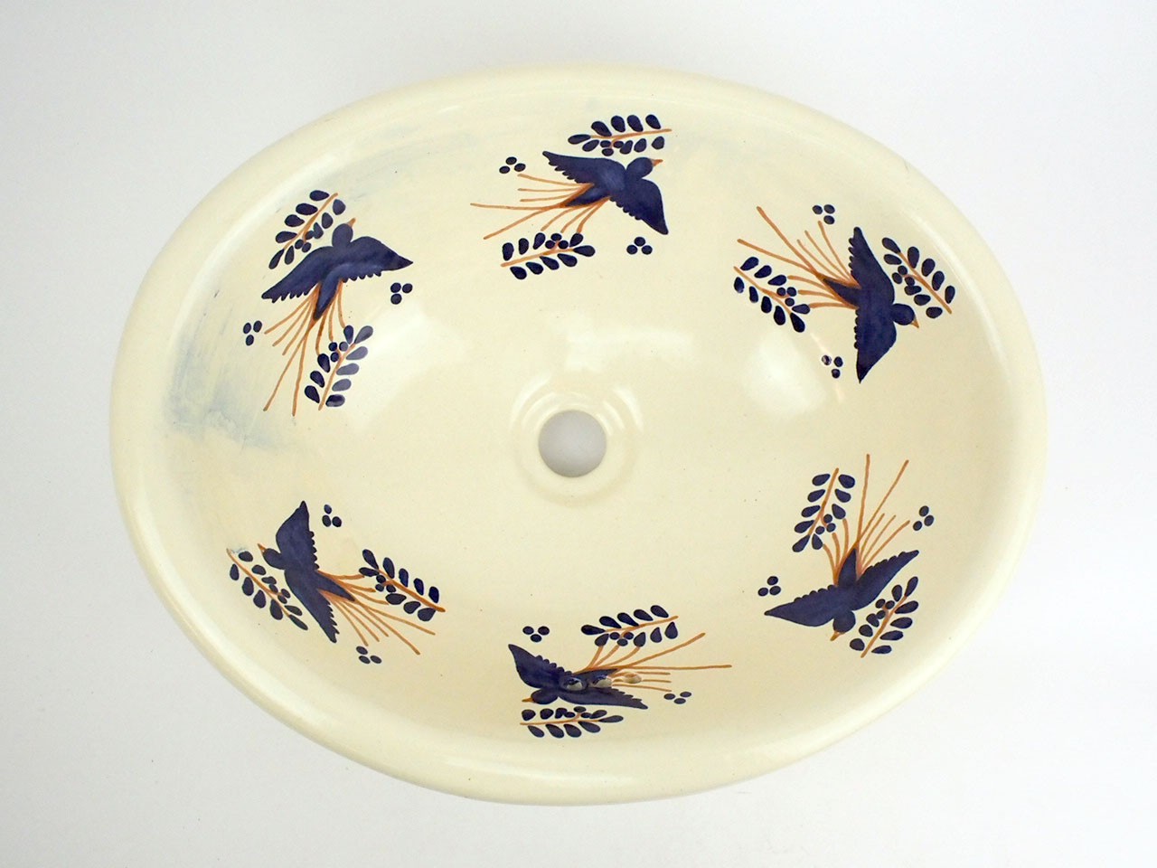 3-02-520 - Waschbecken oval, mittel, Pajaros - Kleine Mängel!!!