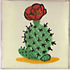 Handbemalte Fliese 10x10 -  Tuna