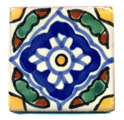 5-2-3001m - Handbemalte Fliese 5x5, Guadalajara