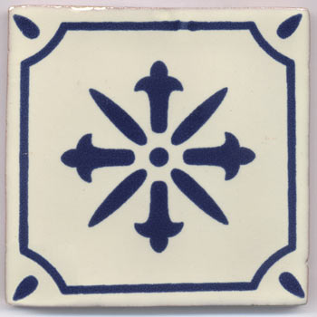 5-2-33-156 - Handbemalte Fliese 10x10 - Bastille
