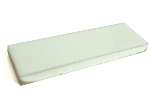 9-8-56-45 - Riemchen 3,3 x 10 cm, blanco puro