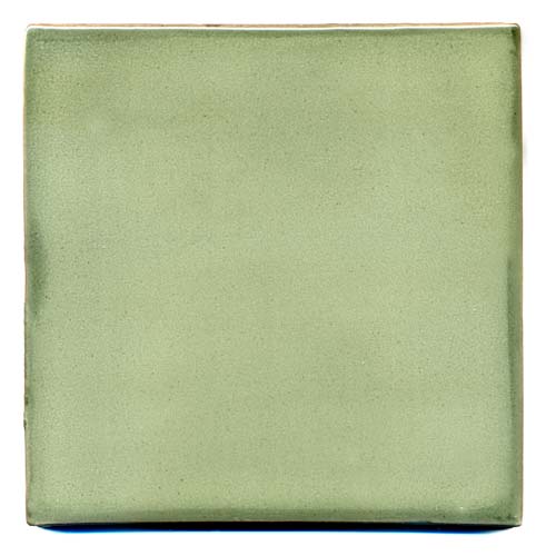 5-8-3846 - Handbemalte Fliese 15x15 uni greenish