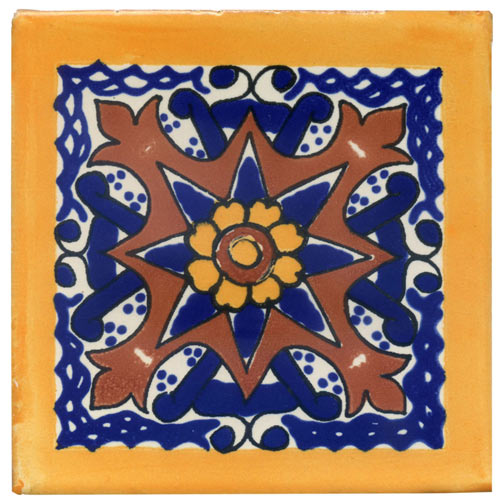 5-2-33-40 - Handbemalte Fliese 10x10 - Colorado