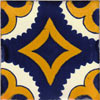 Handbemalte Fliese 10x10 - Puebla II