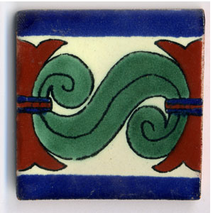 9-13-77 - Handbemalte Fliese 5x5 - Corinto