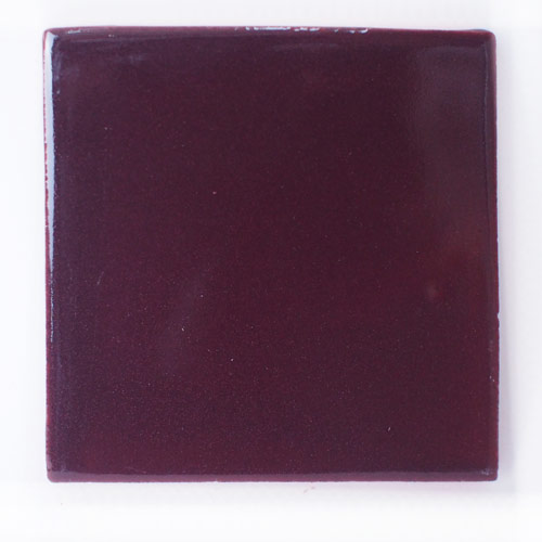 9-8-3636 - Handbemalte Fliese 10x10 - weinrot