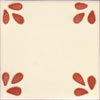 Handbemalte Fliese 10x10 - Bellis tc