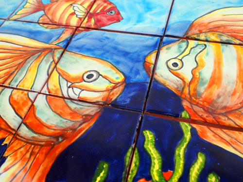 Mural 4x6 - Pesces dorados