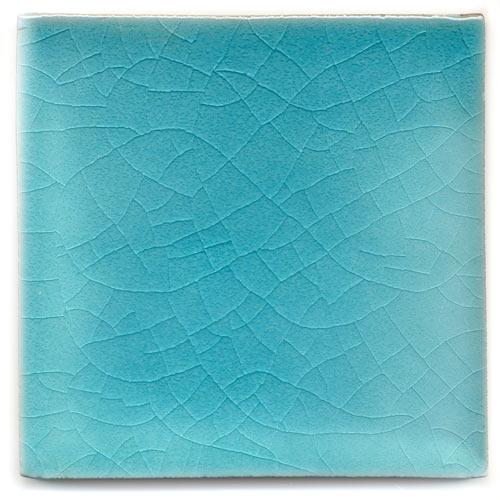 9-8-3605 - Handbemalte Fliese 10x10 - englischblau