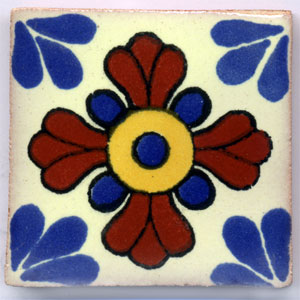 9-13-74 - Handbemalte Fliese 5x5 - Seville