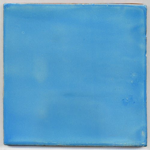 5-8-3810 - Handbemalte Fliese 15x15 uni blau gewaschen hell
