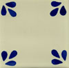 Outdoor Fliese - 10x10cm - Bellis azul
