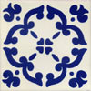 Handbemalte Fliese 10x10 - Barocco