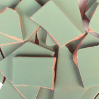 Mosaikfliesen, Bruchfliesen, 4KG - aschegrün