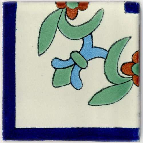5-2-33-175e - Eckfliese 10x10 - Lilia Borde azul