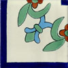 Eckfliese 10x10 - Lilia Borde azul