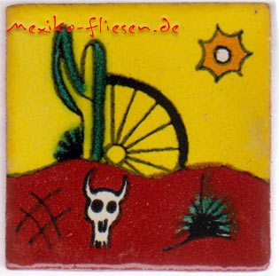 9-13-30 - Handbemalte Fliese 5x5 - Desierto