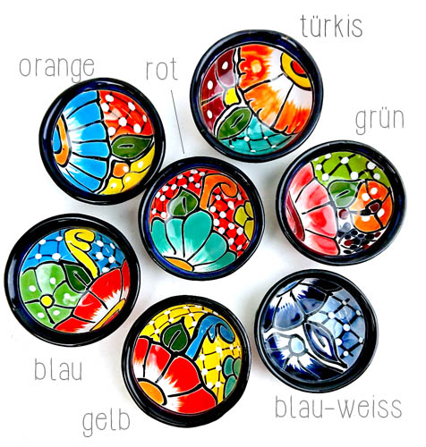 71-01-11BW - Mini-Schälchen, Tapas, Dipps 9 cm, blau-weiss