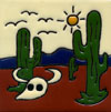  Relief-Fliese 10x10 - Desierto