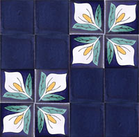 Handbemalte Fliese 5x5 - Alcatraz 2