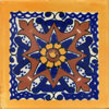 Handbemalte Fliese 10x10 - Colorado