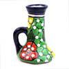 Vase - Kerzenleuchter Puebla - handbemalt, grün