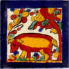 Handbemalte Fliese 5x5 - Tapir