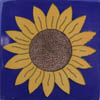 Handbemalte Fliese 15x15 - Girasol