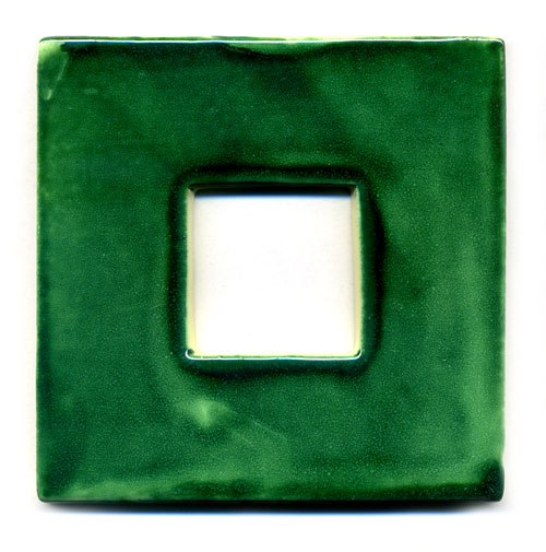 9-09-09 - Fenster-Fliese für 3x3-Fliesen - grün gewaschen