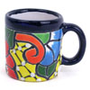 Kleiner Kaffeebecher, handbemalt - gelb