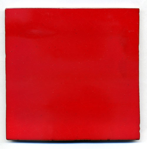 5-8-3822 - Handbemalte Fliese 15x15 uni rot