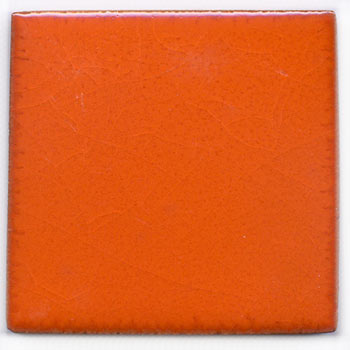 9-8-3417 - Handbemalte Fliese 5x5 - orange