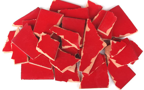 M-3622-900 - Mosaikfliesen, Bruchfliesen, 900g - rot
