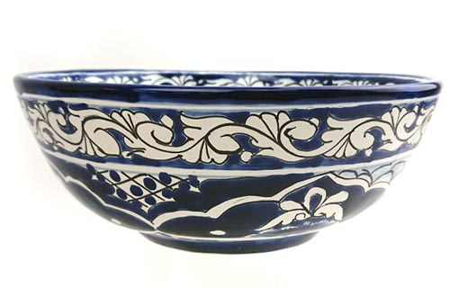 3-18-516 - Mini-Waschbecken, rund 28 cm, Talavera azul