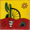Handbemalte Fliese 5x5 - Desierto
