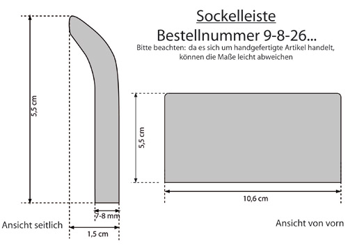 Sockelleiste, Fußbodenleiste - grün