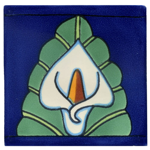 5-2-33-24 - Handbemalte Fliese 10x10 - Caribe 12
